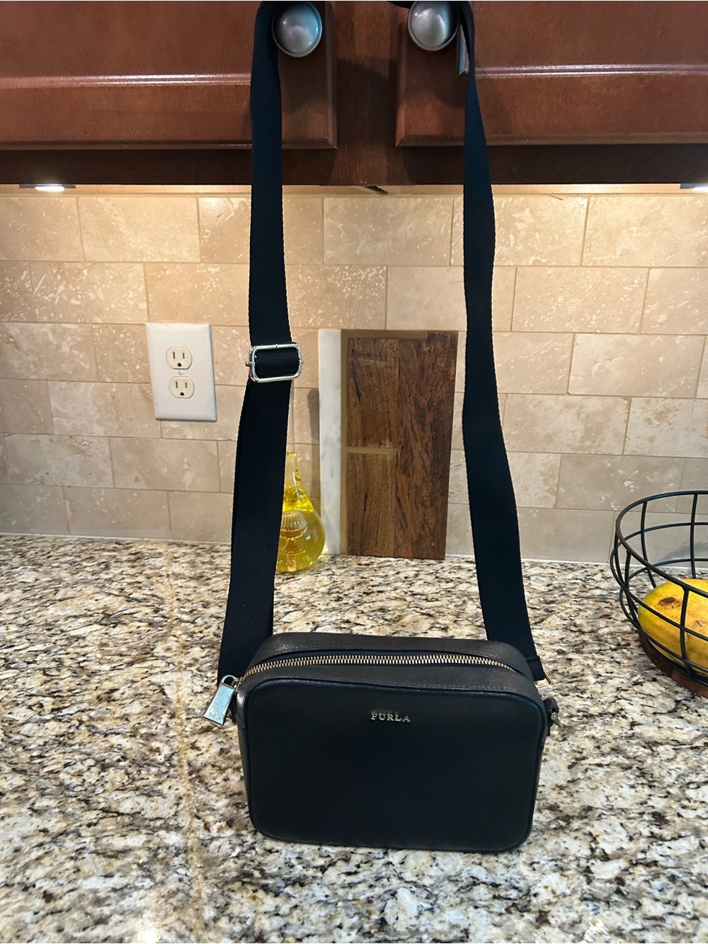 Furla Black Classic Crossbody Pouch